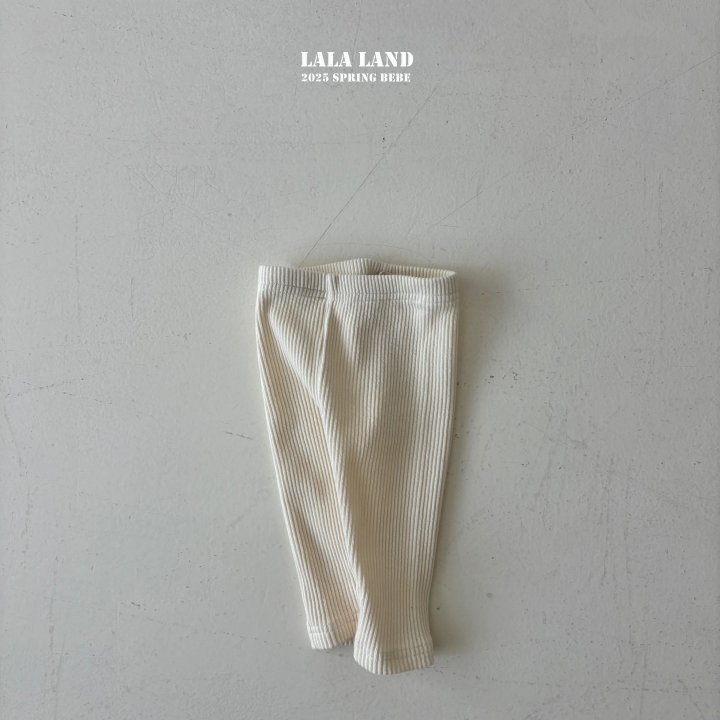 Lalaland - Korean Baby Fashion - #babyoutfit - Bebe Chewy Ribbed Leggings - 2