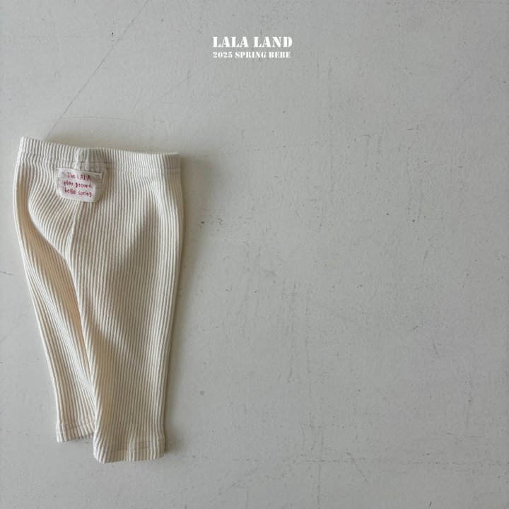 Lalaland - Korean Baby Fashion - #babyoutfit - Bebe Chewy Ribbed Leggings - 3