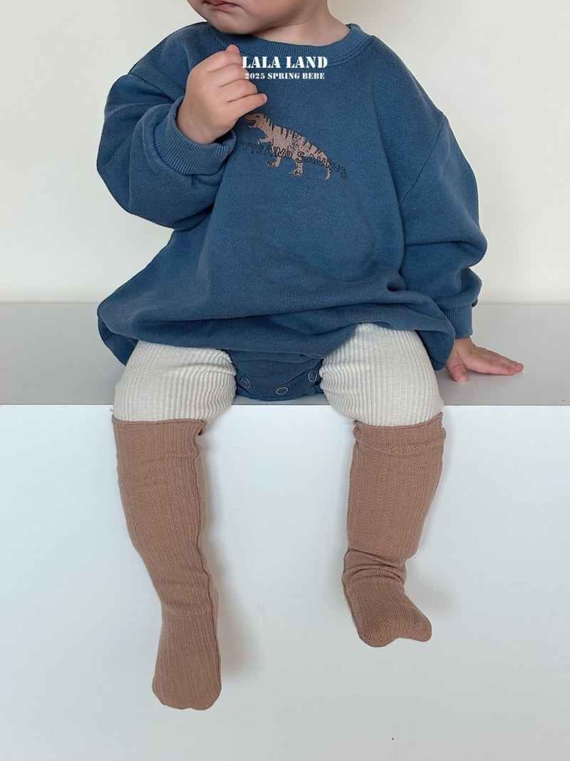 Lalaland - Korean Baby Fashion - #babyoutfit - Bebe New Dino Suit - 9