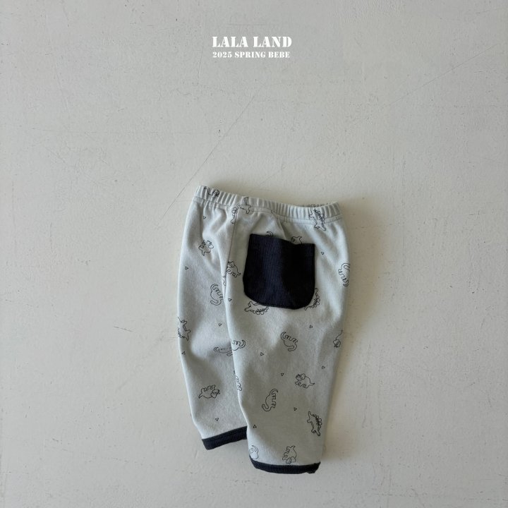 Lalaland - Korean Baby Fashion - #babyootd - Bebe Petit Dino Pants  - 4