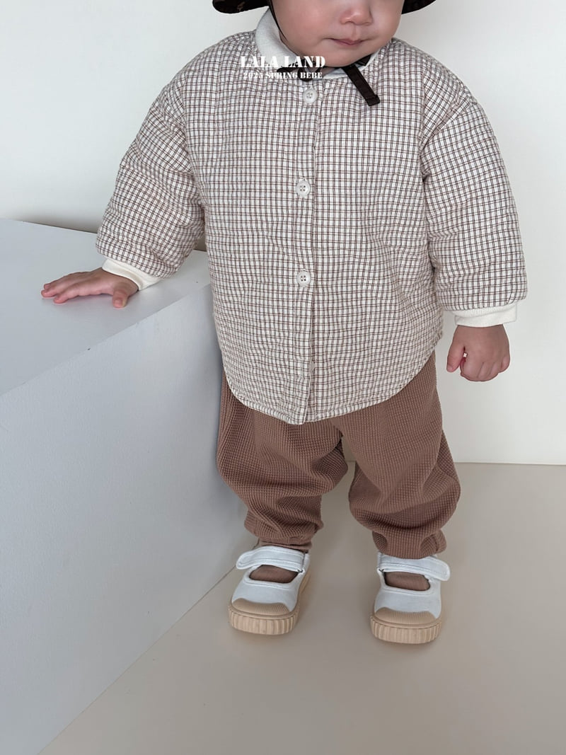 Lalaland - Korean Baby Fashion - #babyoutfit - Bebe Waffle Pants - 10