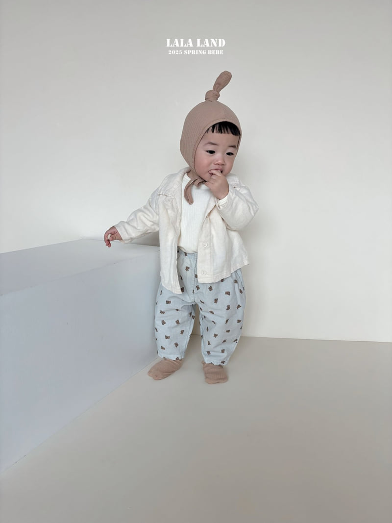 Lalaland - Korean Baby Fashion - #babyoutfit - Bebe Peach Shirt - 8