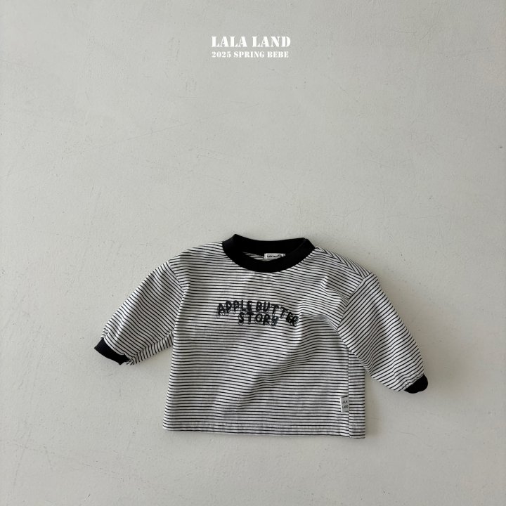 Lalaland - Korean Baby Fashion - #babyootd - Bebe Apple Butter Raglan Tee - 4