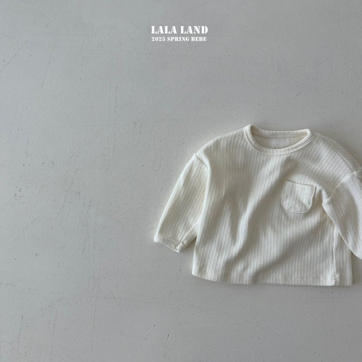 Lalaland - Korean Baby Fashion - #babyoutfit - Bebe Eyelet Stitch Tee - 3