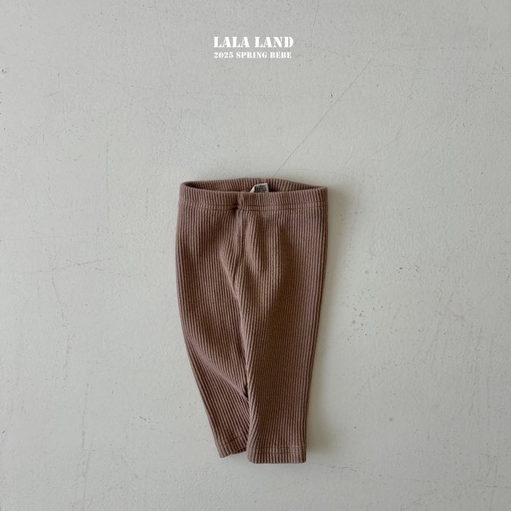 Lalaland - Korean Baby Fashion - #babyoutfit - Bebe Chewy Ribbed Leggings - 4