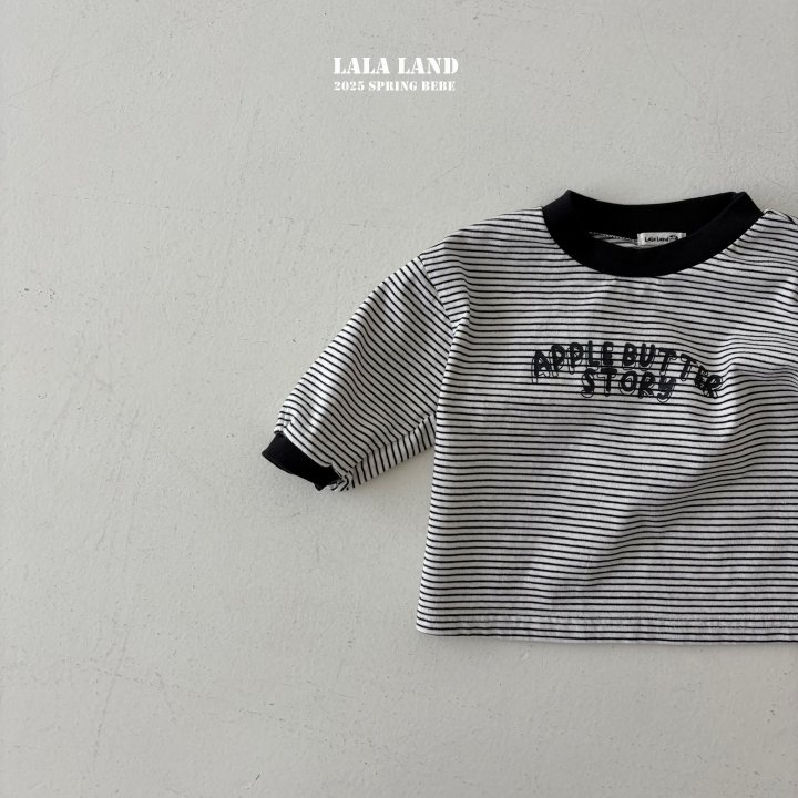 Lalaland - Korean Baby Fashion - #babywear - Bebe Apple Butter Raglan Tee - 6