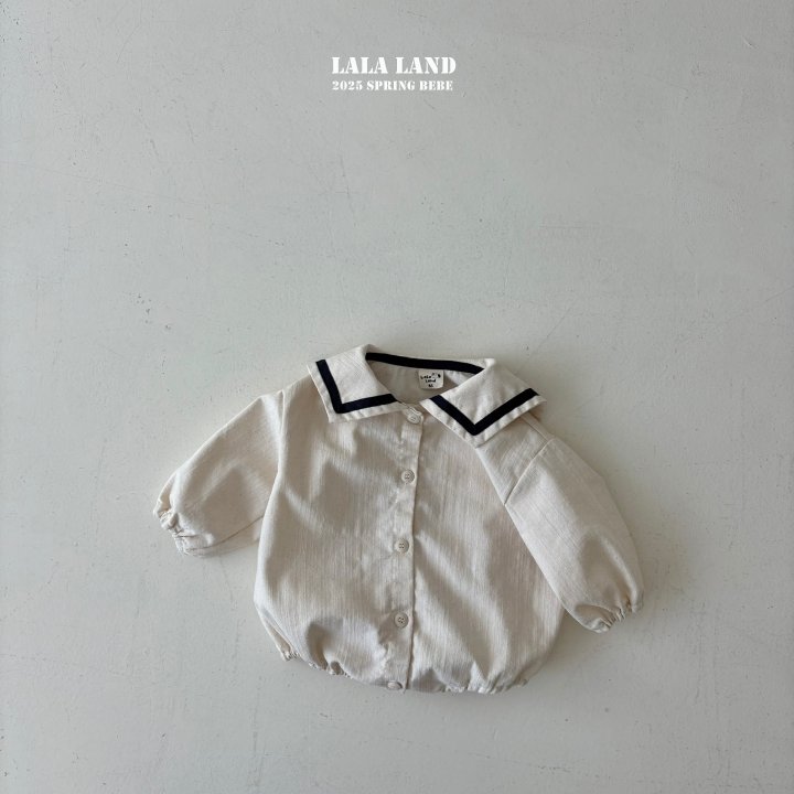 Lalaland - Korean Baby Fashion - #onlinebabyboutique - Bebe Blue Sailor Suit