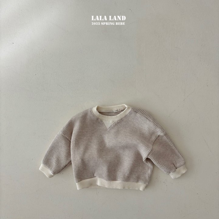 Lalaland - Korean Baby Fashion - #onlinebabyboutique - Bebe Triangle Waffle Sweatshirts