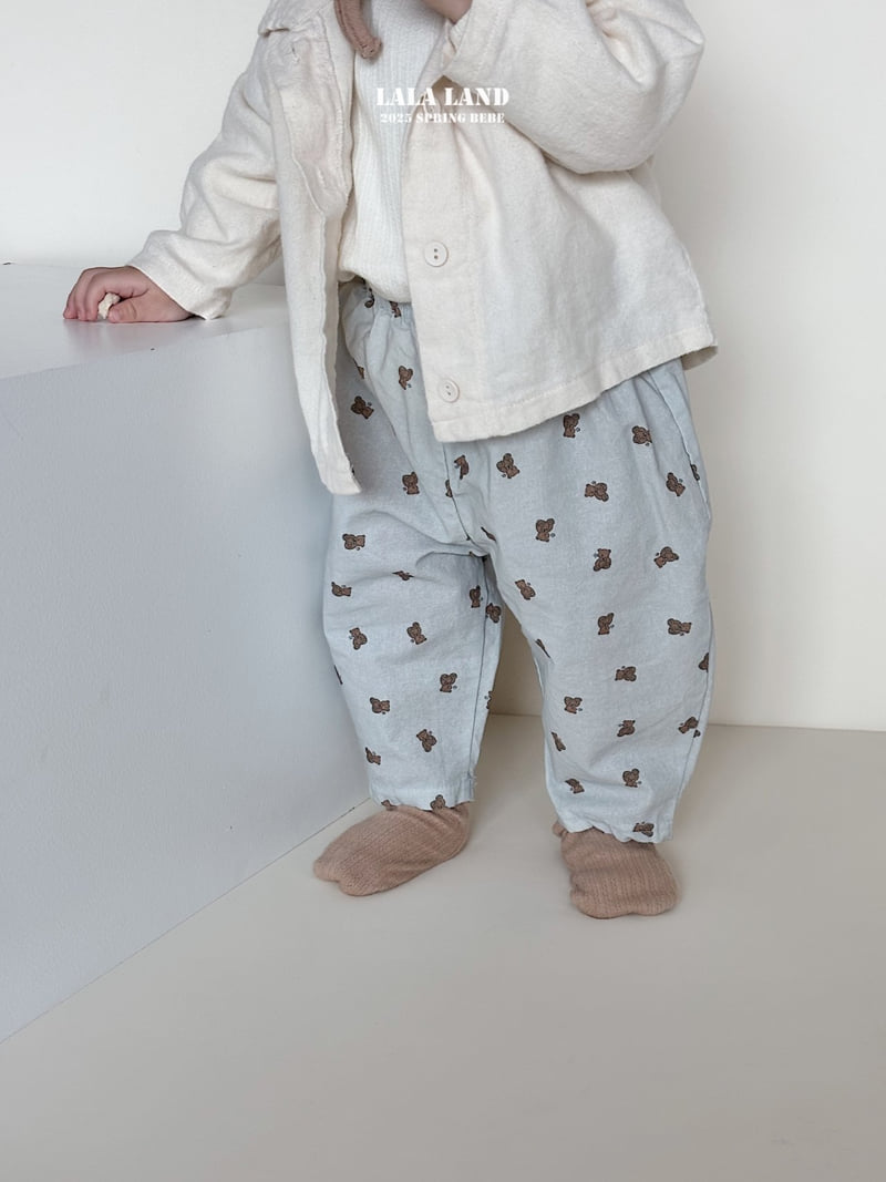 Lalaland - Korean Baby Fashion - #onlinebabyshop - Bebe Bear Body Pants - 10