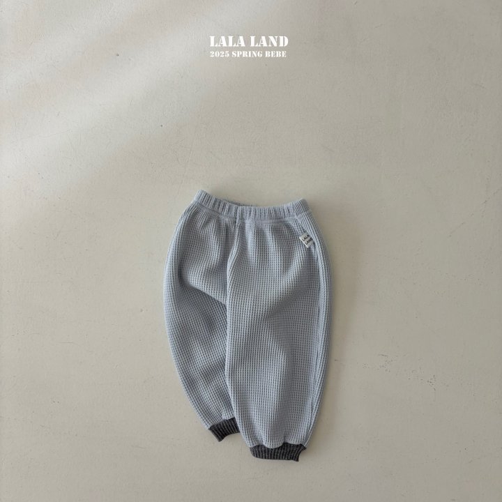 Lalaland - Korean Baby Fashion - #onlinebabyshop - Bebe Triangle Waffle Jogger Pants