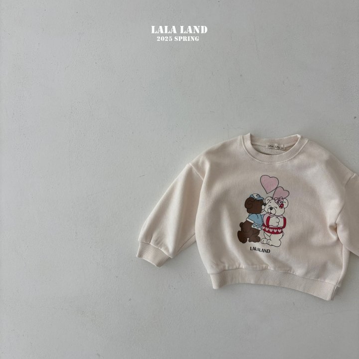 Lalaland - Korean Children Fashion - #Kfashion4kids - Kiss Bear Sweatshirts - 3