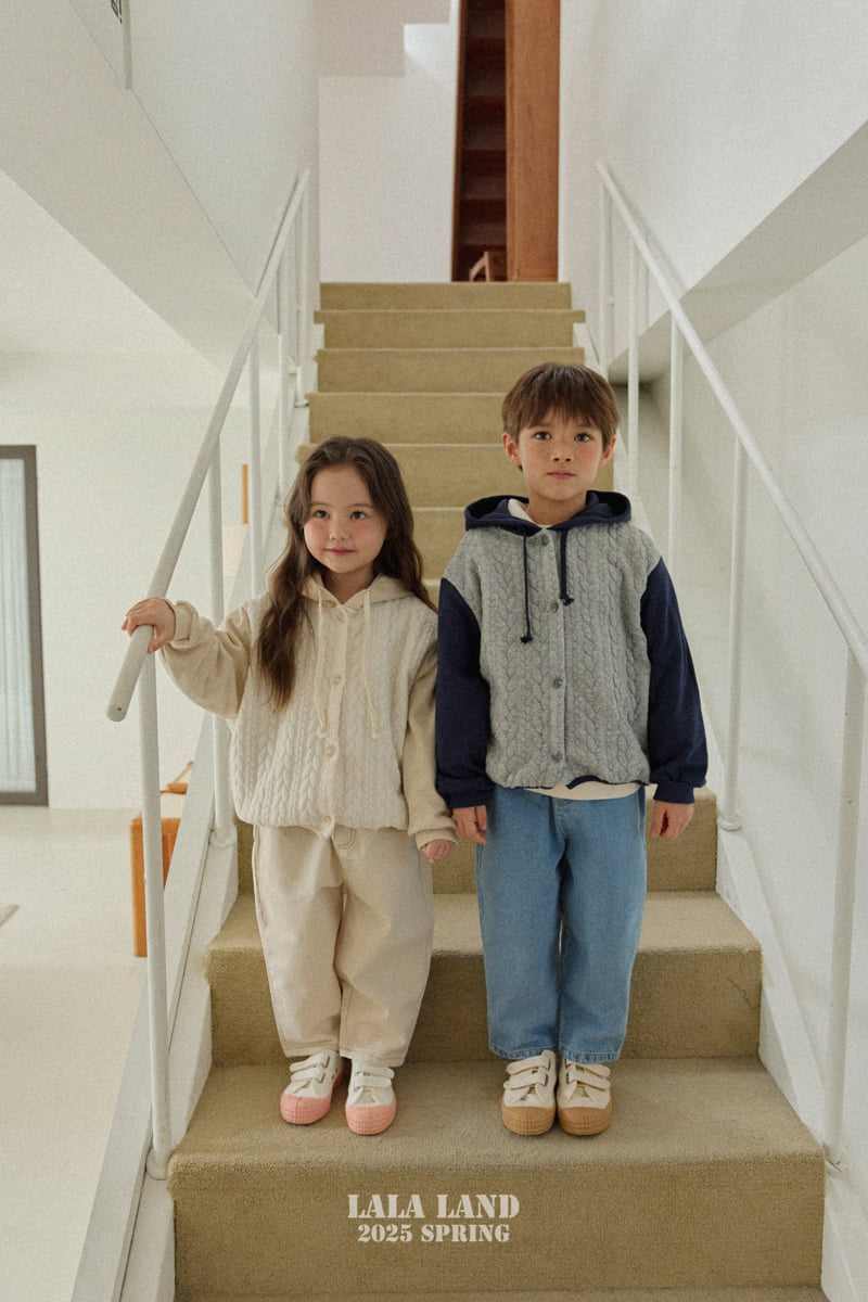 Lalaland - Korean Children Fashion - #childofig - Round Baggy Denim Pants - 10