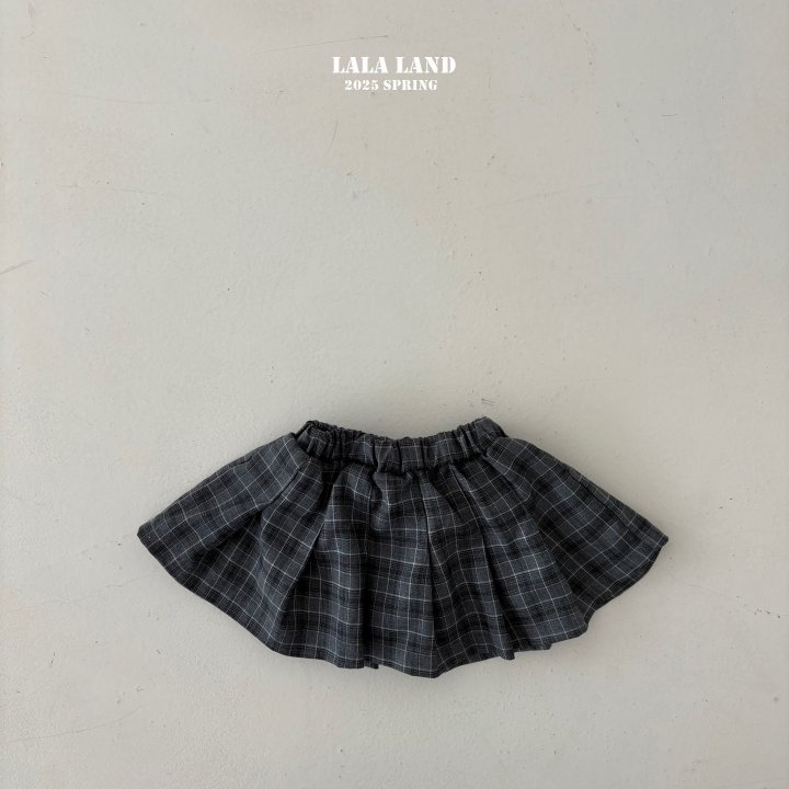 Lalaland - Korean Children Fashion - #childrensboutique - Haru Check Pleated Skirt - 6