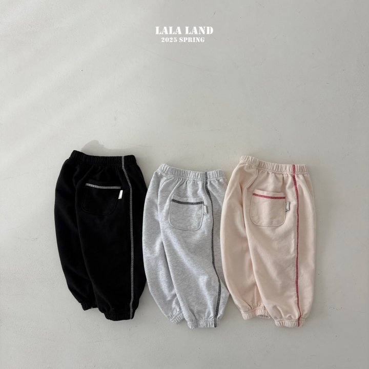Lalaland - Korean Children Fashion - #childrensboutique - New Stitch Jogger Pants