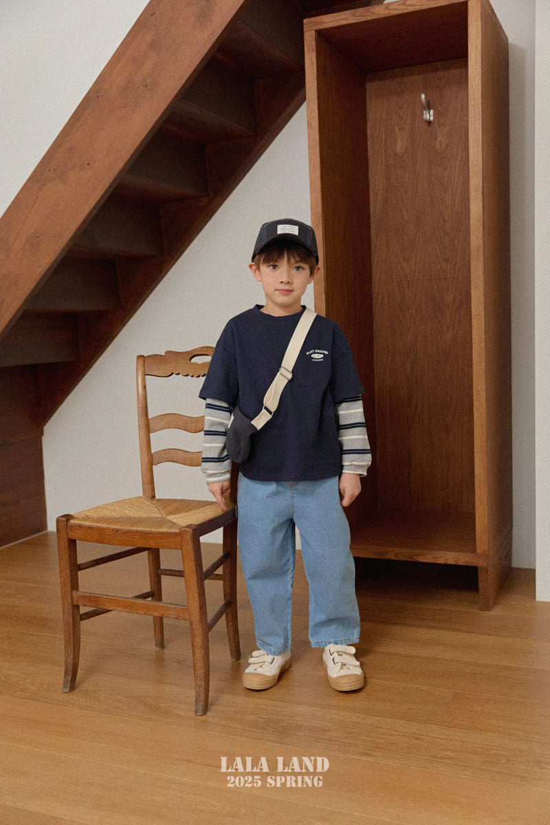 Lalaland - Korean Children Fashion - #childrensboutique - Round Baggy Denim Pants - 11