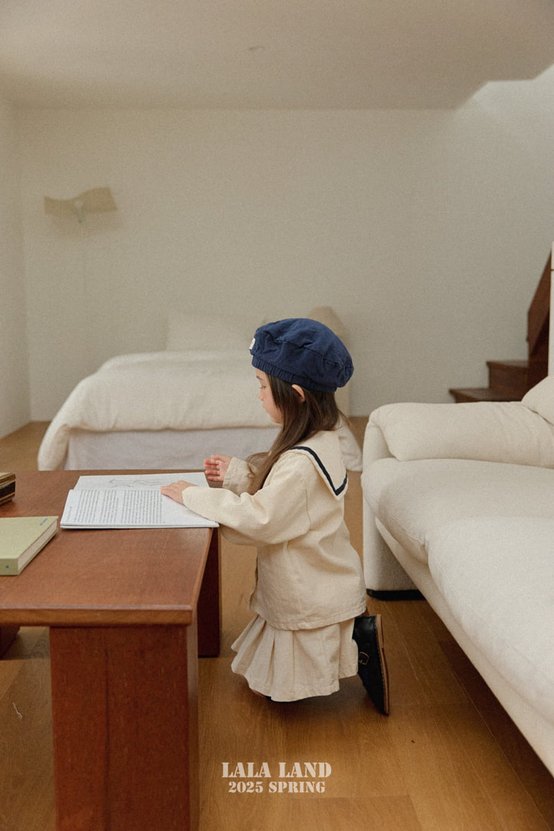 Lalaland - Korean Children Fashion - #designkidswear - Slub Denim Pleated Skirt - 9