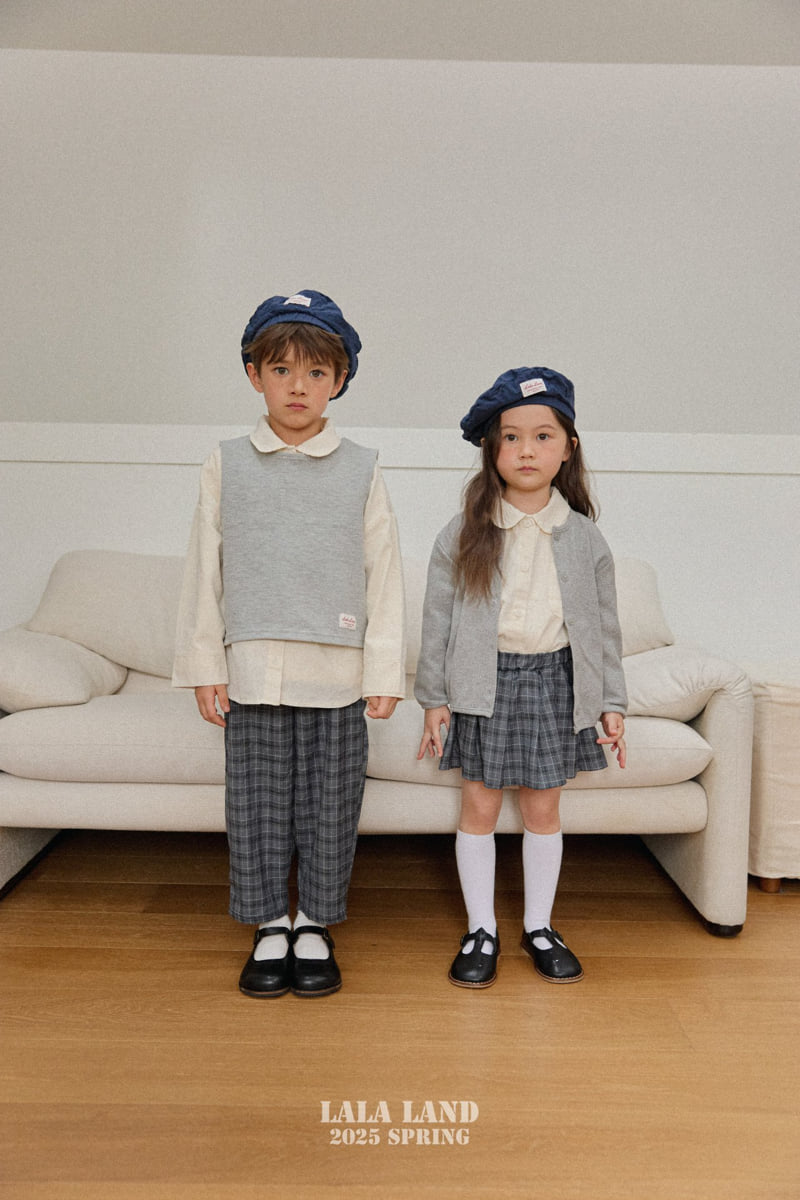 Lalaland - Korean Children Fashion - #discoveringself - Haru Check Pleated Skirt - 8