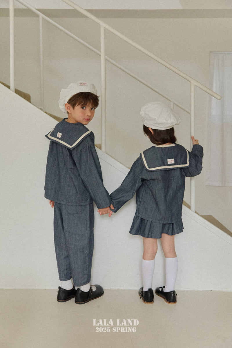Lalaland - Korean Children Fashion - #fashionkids - Slub Denim Pants - 10