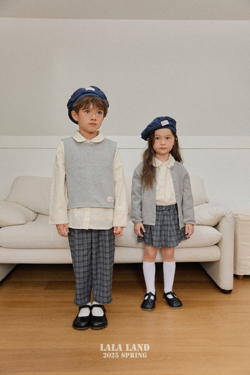 Lalaland - Korean Children Fashion - #fashionkids - Haru Check Pants - 8