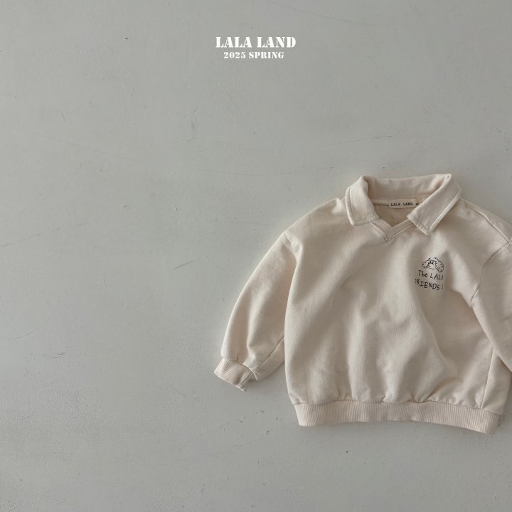 Lalaland - Korean Children Fashion - #fashionkids - Friends Collar Sweatshirts - 2