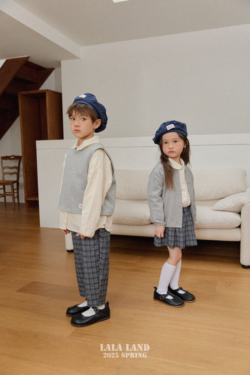 Lalaland - Korean Children Fashion - #kidsshorts - Haru Check Pleated Skirt - 10
