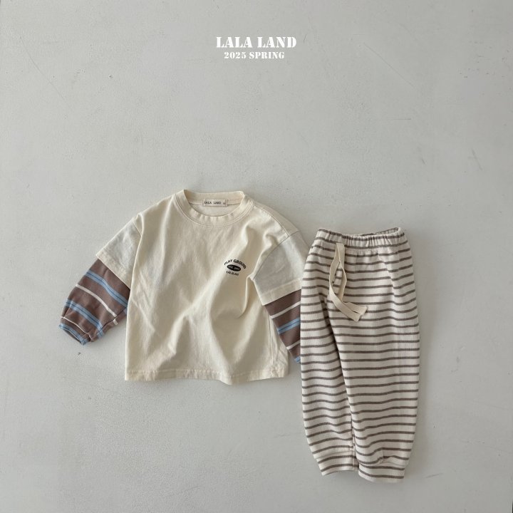 Lalaland - Korean Children Fashion - #kidsshorts - Pretzel Layered Tee  - 7