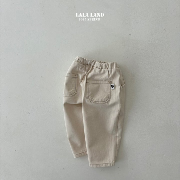 Lalaland - Korean Children Fashion - #kidsstore - Round Baggy Denim Pants - 2