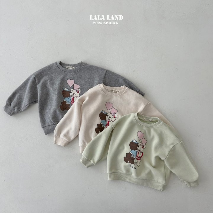 Lalaland - Korean Children Fashion - #kidsstore - Kiss Bear Sweatshirts