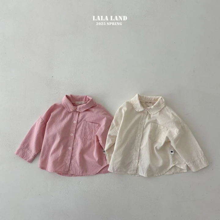 Lalaland - Korean Children Fashion - #kidsstore - Round Collar Shirt