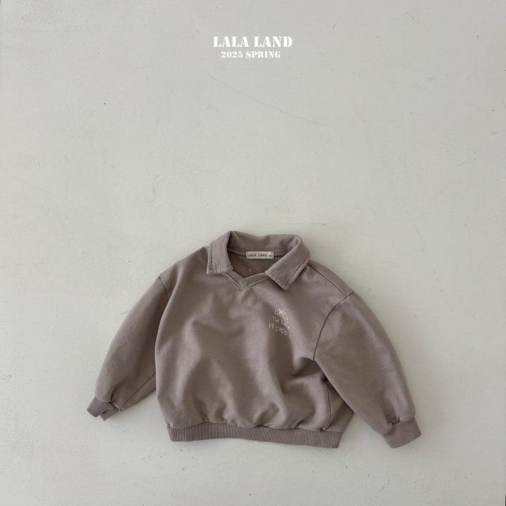 Lalaland - Korean Children Fashion - #kidzfashiontrend - Friends Collar Sweatshirts - 5