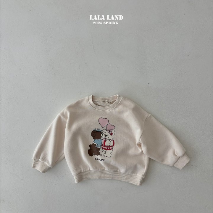 Lalaland - Korean Children Fashion - #kidzfashiontrend - Kiss Bear Sweatshirts - 2