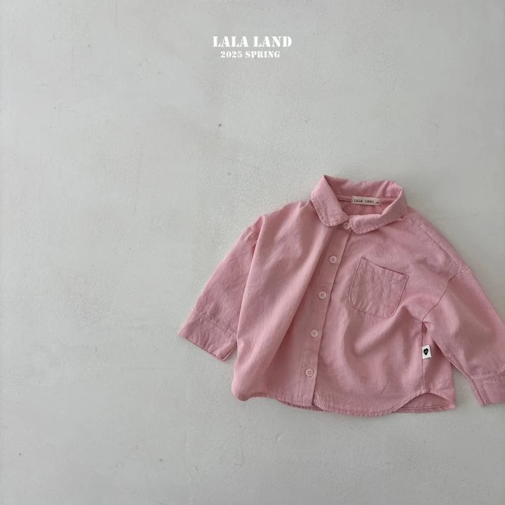 Lalaland - Korean Children Fashion - #kidzfashiontrend - Round Collar Shirt - 2