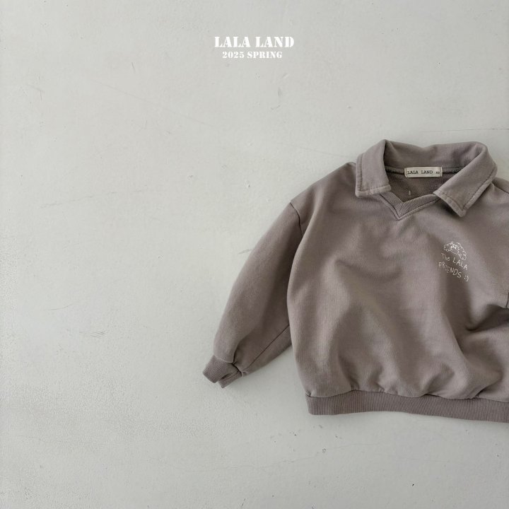 Lalaland - Korean Children Fashion - #littlefashionista - Friends Collar Sweatshirts - 7