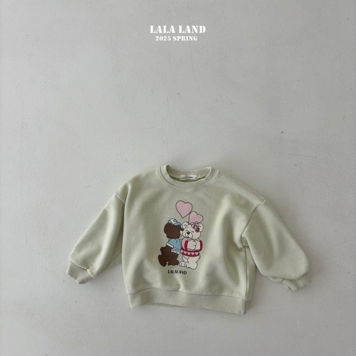 Lalaland - Korean Children Fashion - #Kfashion4kids - Kiss Bear Sweatshirts - 4