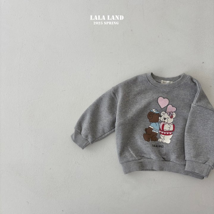 Lalaland - Korean Children Fashion - #prettylittlegirls - Kiss Bear Sweatshirts - 7
