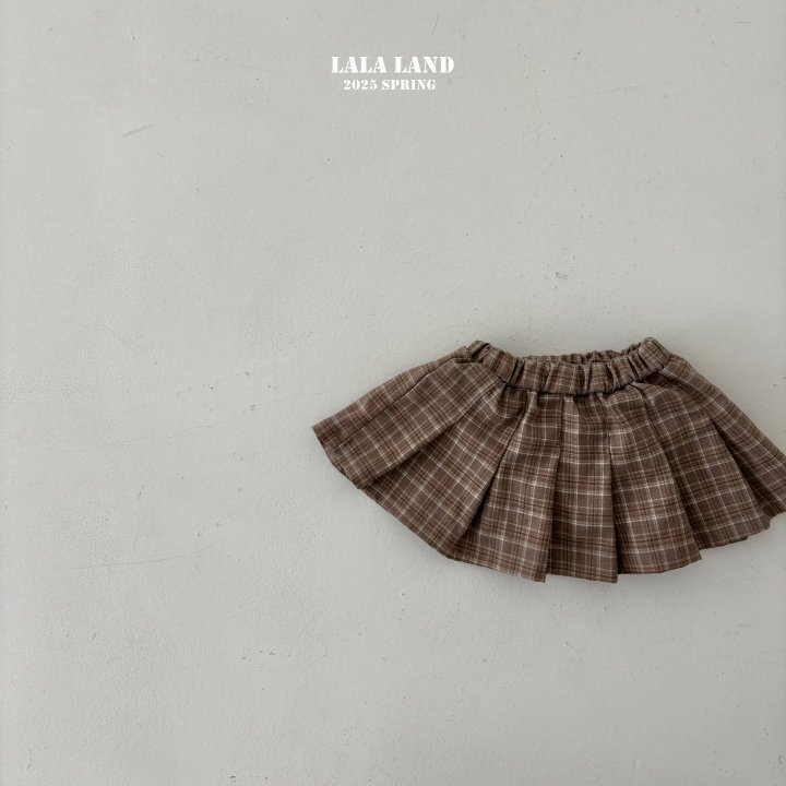 Lalaland - Korean Children Fashion - #todddlerfashion - Haru Check Pleated Skirt - 2