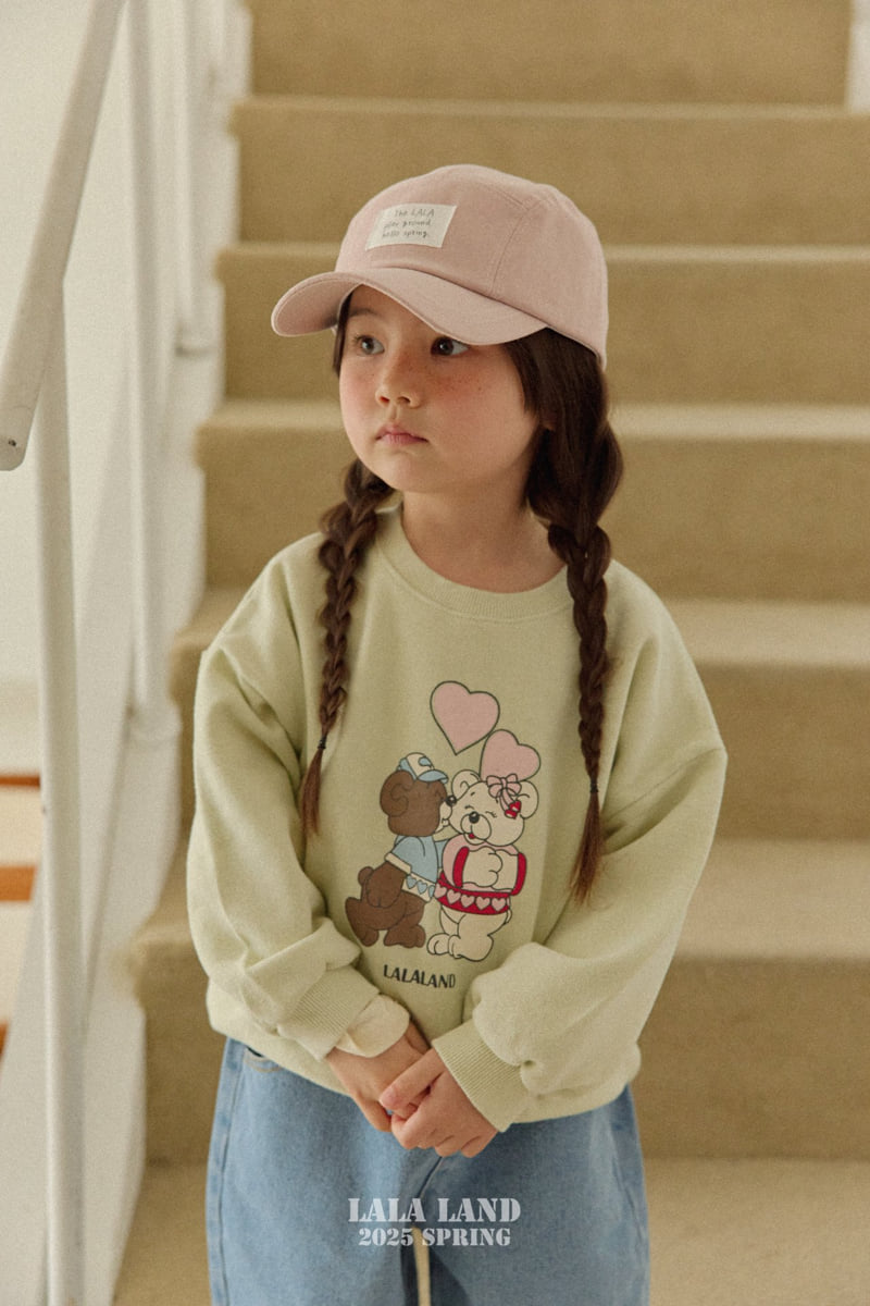 Lalaland - Korean Children Fashion - #todddlerfashion - Kiss Bear Sweatshirts - 8