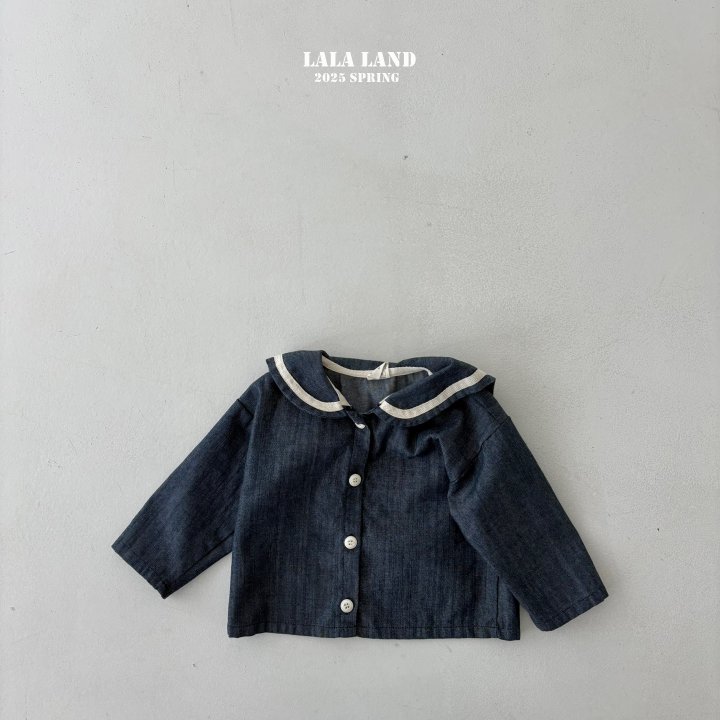 Lalaland - Korean Children Fashion - #toddlerclothing - Sailor Denim Shirt - 6