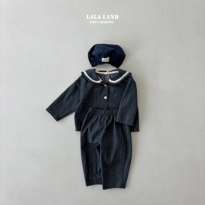 Lalaland - Korean Children Fashion - #todddlerfashion - Slub Denim Pants - 4