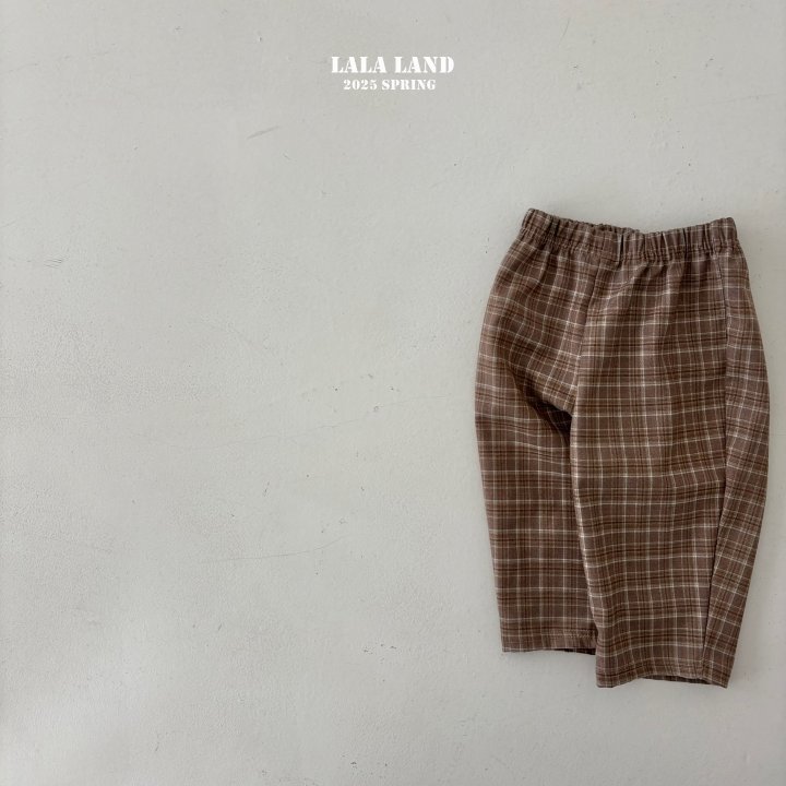 Lalaland - Korean Children Fashion - #toddlerclothing - Haru Check Pants - 2