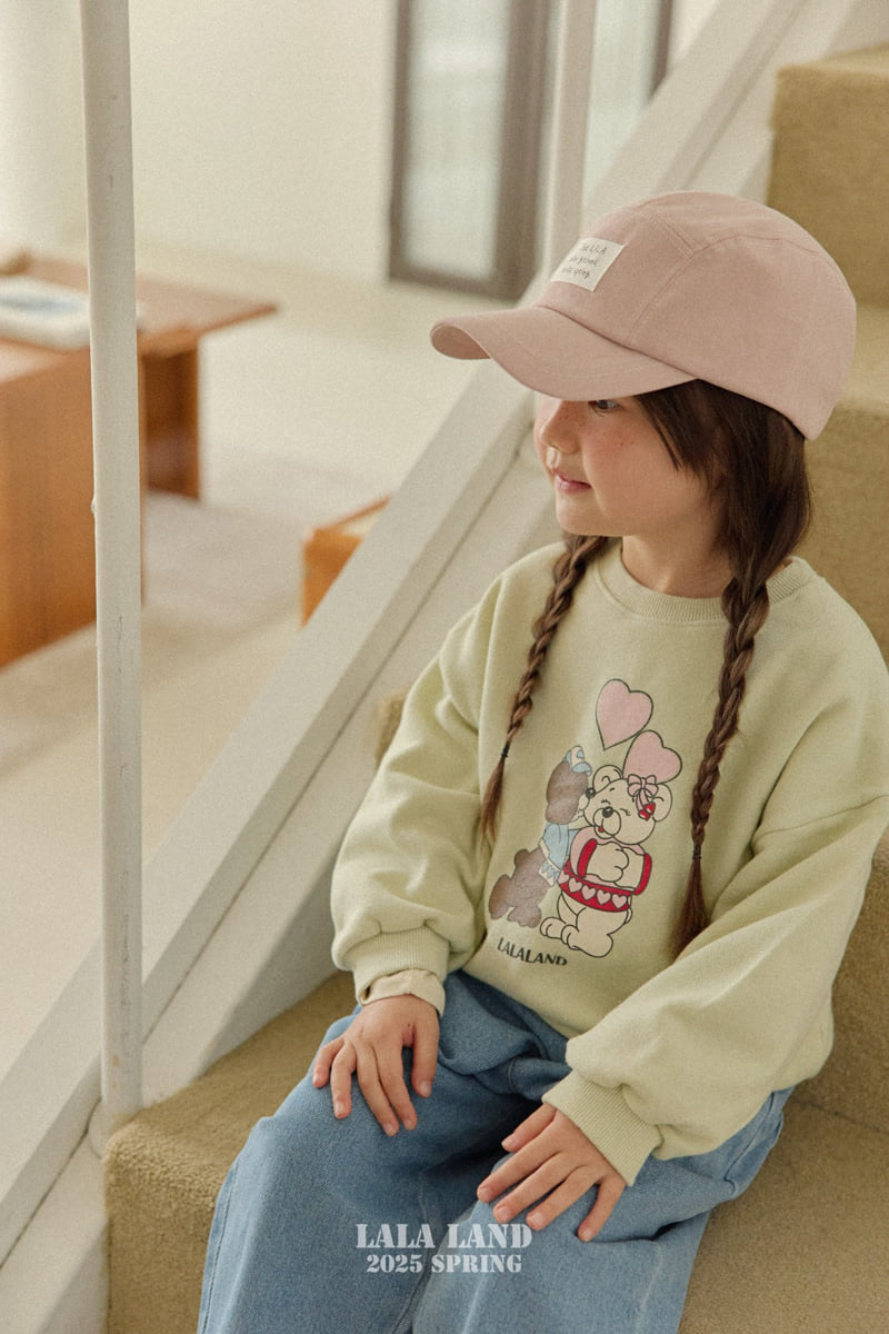 Lalaland - Korean Children Fashion - #toddlerclothing - Kiss Bear Sweatshirts - 9
