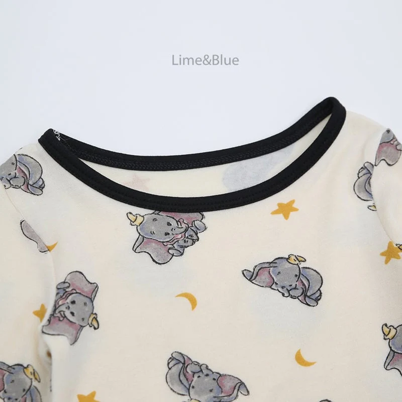 Lime & Blue - Korean Baby Fashion - #babyboutiqueclothing - Soft Elephant Top Bottom Set - 7