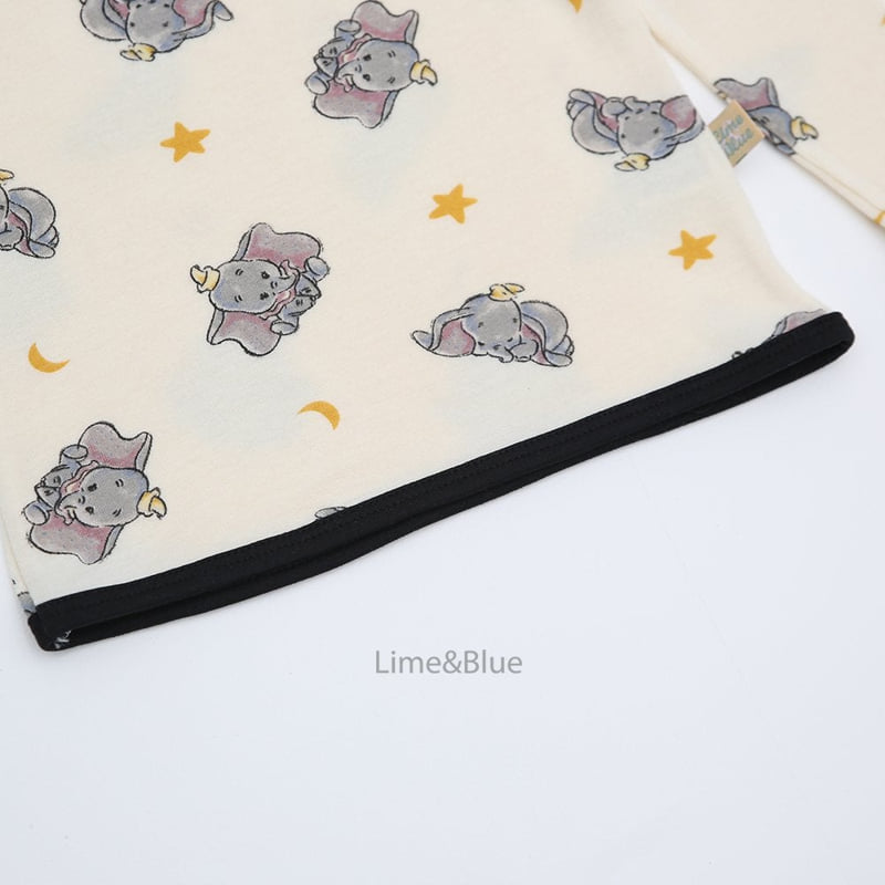 Lime & Blue - Korean Baby Fashion - #babyfashion - Soft Elephant Top Bottom Set - 9