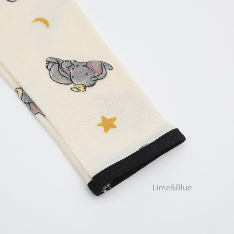 Lime & Blue - Korean Baby Fashion - #babyfever - Soft Elephant Top Bottom Set - 10