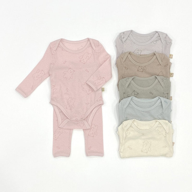 Lime & Blue - Korean Baby Fashion - #babyfever - Fish Bear Suit - 2