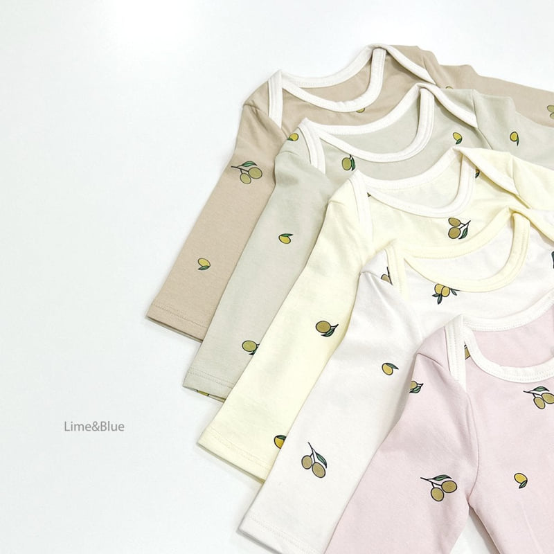 Lime & Blue - Korean Baby Fashion - #babylifestyle - Organic Olive Suit - 3