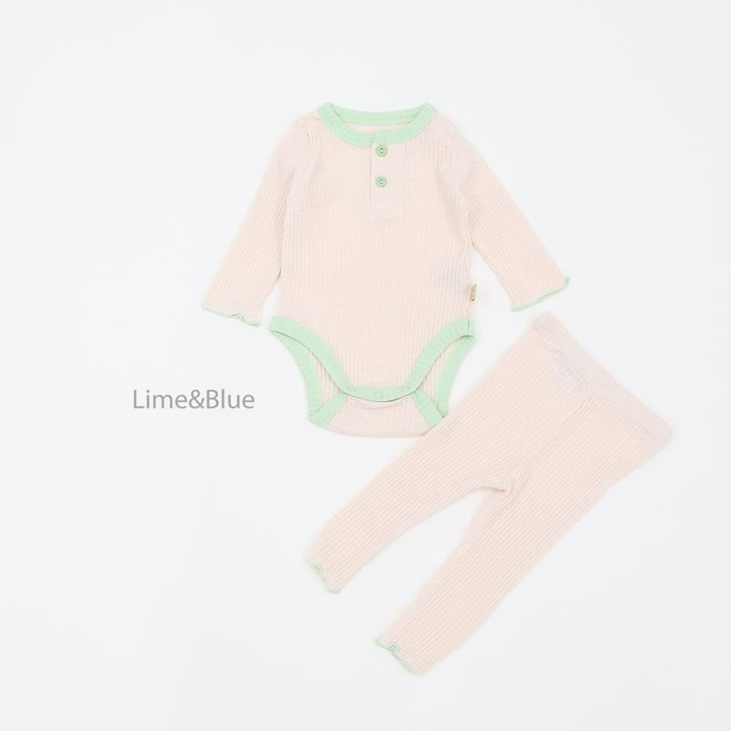 Lime & Blue - Korean Baby Fashion - #babyoutfit - Shushu Marshmello Suit - 5