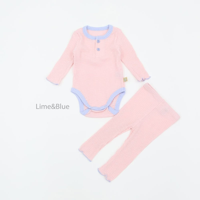 Lime & Blue - Korean Baby Fashion - #babyoutfit - Shushu Marshmello Suit - 6