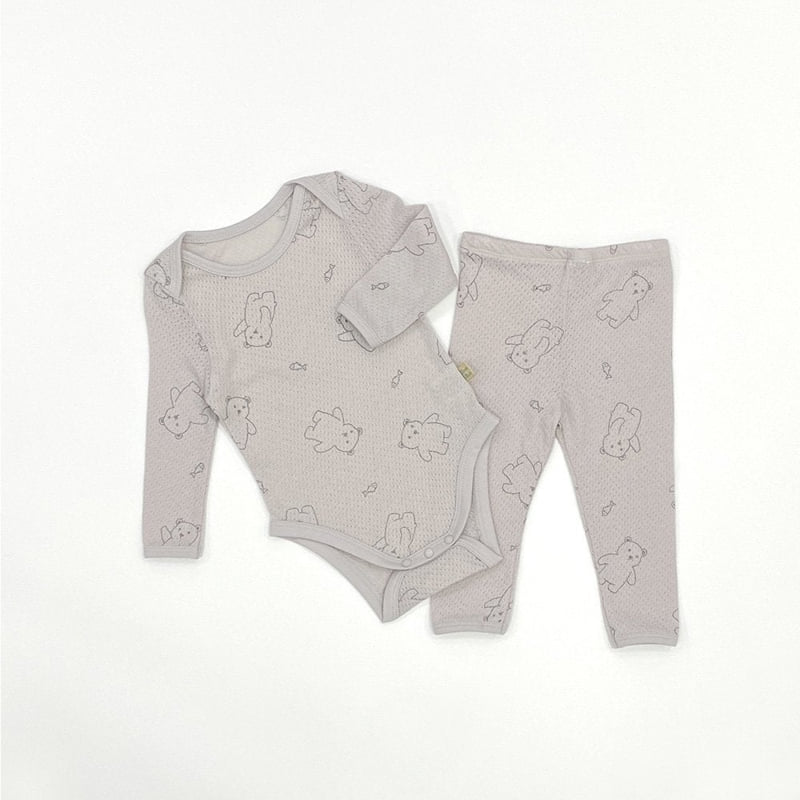 Lime & Blue - Korean Baby Fashion - #babywear - Fish Bear Suit - 9