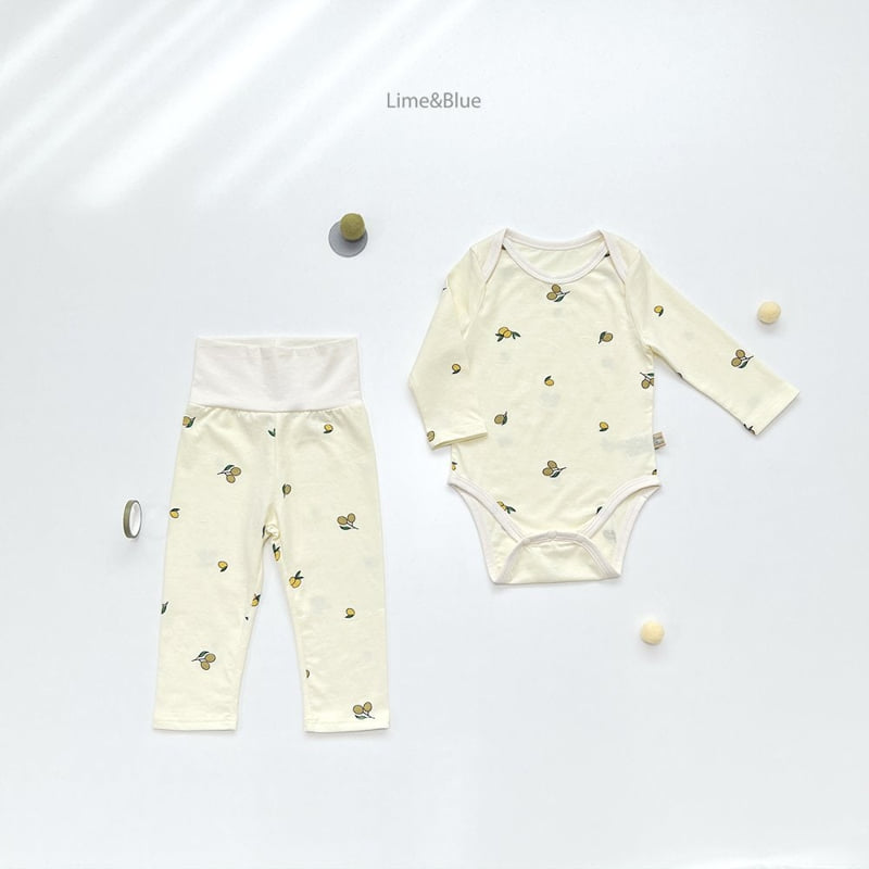 Lime & Blue - Korean Baby Fashion - #babywear - Organic Olive Suit - 8